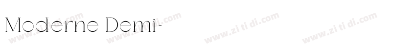 Moderne Demi字体转换